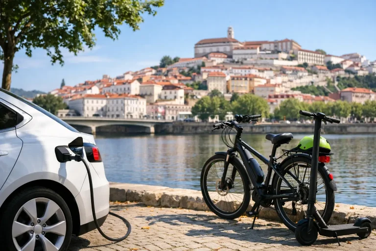 Guia de transporte sustentável privado em Coimbra