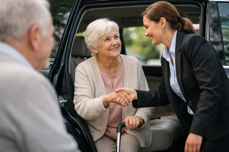 Transporte privado para idosos com confiança