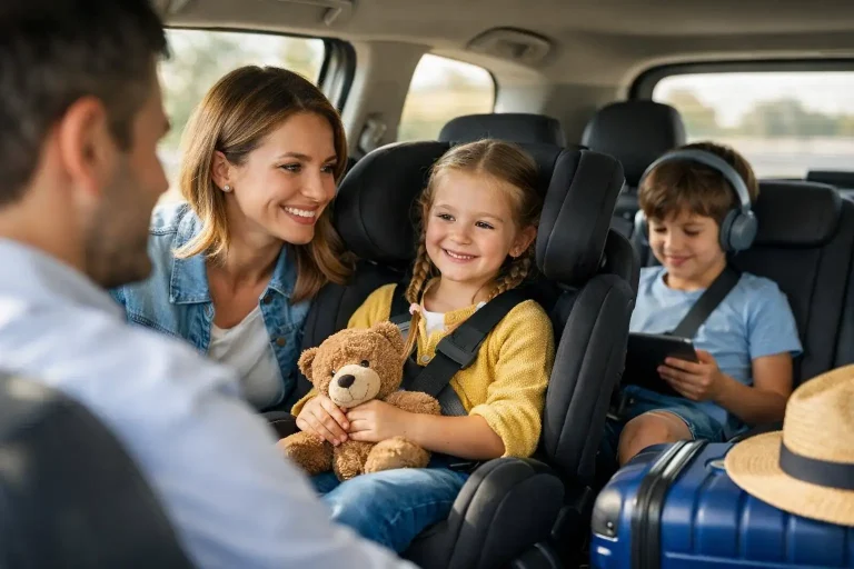 Como viajar com crianças em segurança e conforto
